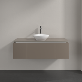 Тумба під раковину Villeroy & Boch Legato 120х38 см ДСП сірий трюфель B57700VG