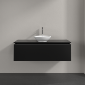 Тумба под раковину Villeroy & Boch Legato 120х38 см МДФ/ДСП черный матовый лак B57700PD