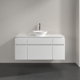 Тумба під раковину Villeroy & Boch Legato 120х55 см МДФ/ДСП білий глянсовий B57800DH