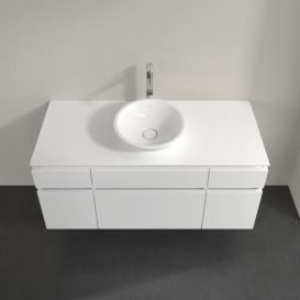Тумба під раковину Villeroy & Boch Legato 120х55 см МДФ/ДСП білий глянсовий B57800DH