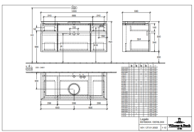 Тумба під раковину Villeroy & Boch Legato 120х55 см ДСП/ДСП біле дерево B57800E8