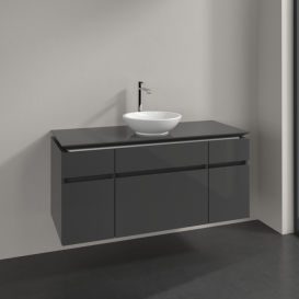Тумба под раковину Villeroy & Boch Legato 120х55 см МДФ/ДСП глянцевый серый B57800FP