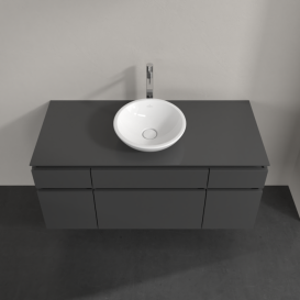 Тумба під раковину Villeroy & Boch Legato 120х55 см МДФ/ДСП глянсовий сірий B57800FP