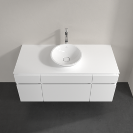 Тумба під раковину Villeroy & Boch Legato 120х55 см ДСП білий матовий B57800MS