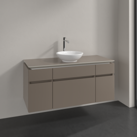 Тумба под раковину Villeroy & Boch Legato 120х55 см ДСП трюфель серый B57800VG