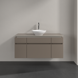 Тумба под раковину Villeroy & Boch Legato 120х55 см ДСП трюфель серый B57800VG