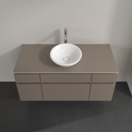 Тумба под раковину Villeroy & Boch Legato 120х55 см ДСП трюфель серый B57800VG