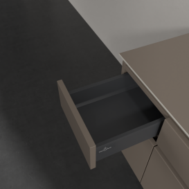 Тумба под раковину Villeroy & Boch Legato 120х55 см ДСП трюфель серый B57800VG