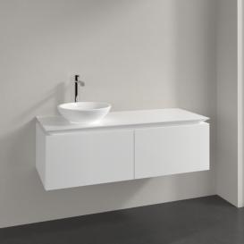 Тумба під раковину Villeroy & Boch Legato 120х38 см МДФ/ДСП білий глянсовий B57900DH