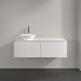 Тумба під раковину Villeroy & Boch Legato 120х38 см МДФ/ДСП білий глянсовий B57900DH
