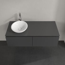 Тумба під раковину Villeroy & Boch Legato 120х38 см МДФ/ДСП глянсовий сірий B57900FP