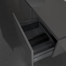 Тумба під раковину Villeroy & Boch Legato 120х38 см МДФ/ДСП глянсовий сірий B57900FP