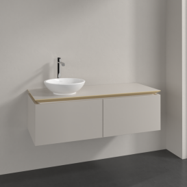 Тумба під раковину Villeroy & Boch Legato 120х38 см ДСП/ДСП ніжно-сірий B57900VK