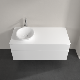 Тумба под раковину Villeroy & Boch Legato 120х55 см МДФ/ДСП белый глянцевый B58000DH