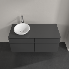 Тумба под раковину Villeroy & Boch Legato 120х55 см МДФ/ДСП глянцевый серый B58000FP