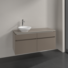 Тумба под раковину Villeroy & Boch Legato 120х55 см ДСП/ДСП трюфель серый B58000VG