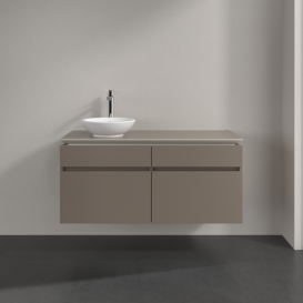 Тумба под раковину Villeroy & Boch Legato 120х55 см ДСП/ДСП трюфель серый B58000VG