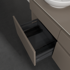 Тумба под раковину Villeroy & Boch Legato 120х55 см ДСП/ДСП трюфель серый B58000VG