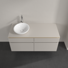 Тумба под раковину Villeroy & Boch Legato 120х55 см ДСП нежно-серый B58000VK