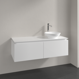 Тумба під раковину Villeroy & Boch Legato 120х38 см МДФ/ДСП білий глянсовий B58100DH