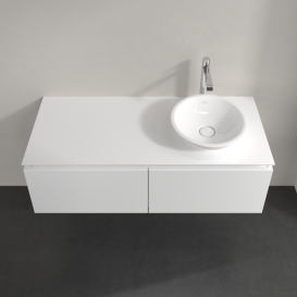 Тумба під раковину Villeroy & Boch Legato 120х38 см МДФ/ДСП білий глянсовий B58100DH