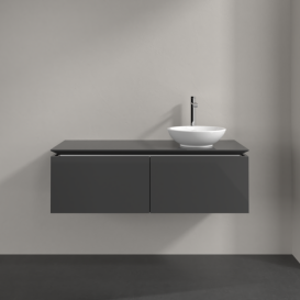 Тумба під раковину Villeroy & Boch Legato 120х38 см МДФ/ДСП глянсовий сірий B58100FP