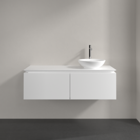 Тумба під раковину Villeroy & Boch Legato 120х38 см ДСП/ДСП білий матовий B58100MS