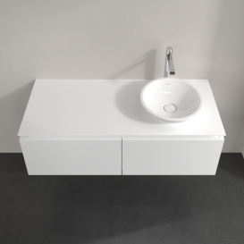 Тумба під раковину Villeroy & Boch Legato 120х38 см ДСП/ДСП білий матовий B58100MS
