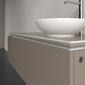 Тумба під раковину Villeroy & Boch Legato 120х38 см ДСП/ДСП сірий трюфель B58100VG