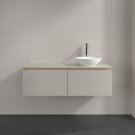 Тумба під раковину Villeroy & Boch Legato 120х38 см ДСП/ДСП ніжно-сірий B58100VK