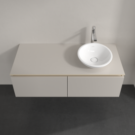 Тумба під раковину Villeroy & Boch Legato 120х38 см ДСП/ДСП ніжно-сірий B58100VK