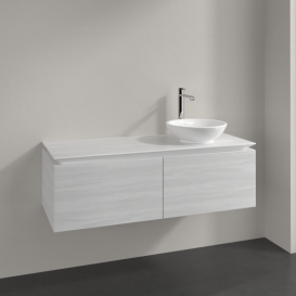 Тумба під раковину Villeroy & Boch Legato 120х38 см ДСП/ДСП біле дерево B58100E8