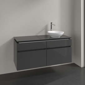 Тумба під раковину Villeroy & Boch Legato 120х55 см МДФ/ДСП глянсовий сірий B58200FP