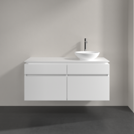 Тумба під раковину Villeroy & Boch Legato 120х55 см ДСП/ДСП білий матовий B58200MS