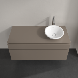 Тумба под раковину Villeroy & Boch Legato 120х55 см ДСП/ДСП трюфель серый B58200VG
