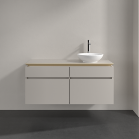 Тумба під раковину Villeroy & Boch Legato 120х55 см ДСП ніжно-сірий B58200VK