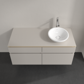 Тумба під раковину Villeroy & Boch Legato 120х55 см ДСП ніжно-сірий B58200VK