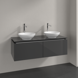 Тумба під раковину Villeroy & Boch Legato 120х38 см МДФ/ДСП глянсовий сірий B58300FP