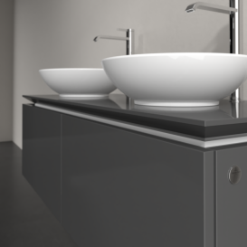 Тумба під раковину Villeroy & Boch Legato 120х38 см МДФ/ДСП глянсовий сірий B58300FP