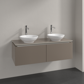 Тумба під раковину Villeroy & Boch Legato 120х38 см ДСП сірий трюфель B58300VG
