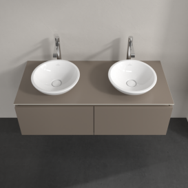 Тумба під раковину Villeroy & Boch Legato 120х38 см ДСП сірий трюфель B58300VG