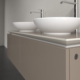 Тумба під раковину Villeroy & Boch Legato 120х38 см ДСП сірий трюфель B58300VG