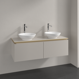 Тумба під раковину Villeroy & Boch Legato 120х38 см ДСП ніжно-сірий B58300VK