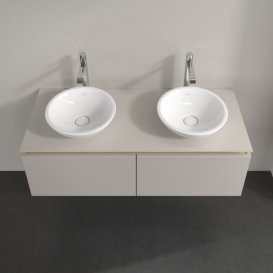 Тумба під раковину Villeroy & Boch Legato 120х38 см ДСП ніжно-сірий B58300VK