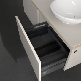 Тумба під раковину Villeroy & Boch Legato 120х38 см ДСП ніжно-сірий B58300VK