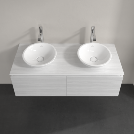 Тумба під раковину Villeroy & Boch Legato 120х38 см ДСП біле дерево B58300E8