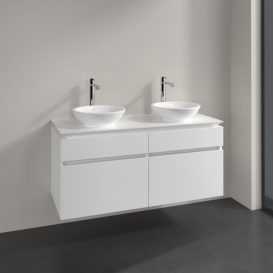 Тумба під раковину Villeroy & Boch Legato 120х55 см МДФ/ДСП білий глянсовий B58400DH
