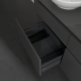 Тумба під раковину Villeroy & Boch Legato 120х55 см МДФ/ДСП глянсовий сірий B58400FP