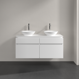 Тумба під раковину Villeroy & Boch Legato 120х55 см ДСП білий матовий B58400MS