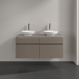 Тумба под раковину Villeroy & Boch Legato 120х55 см ДСП трюфель серый B58400VG